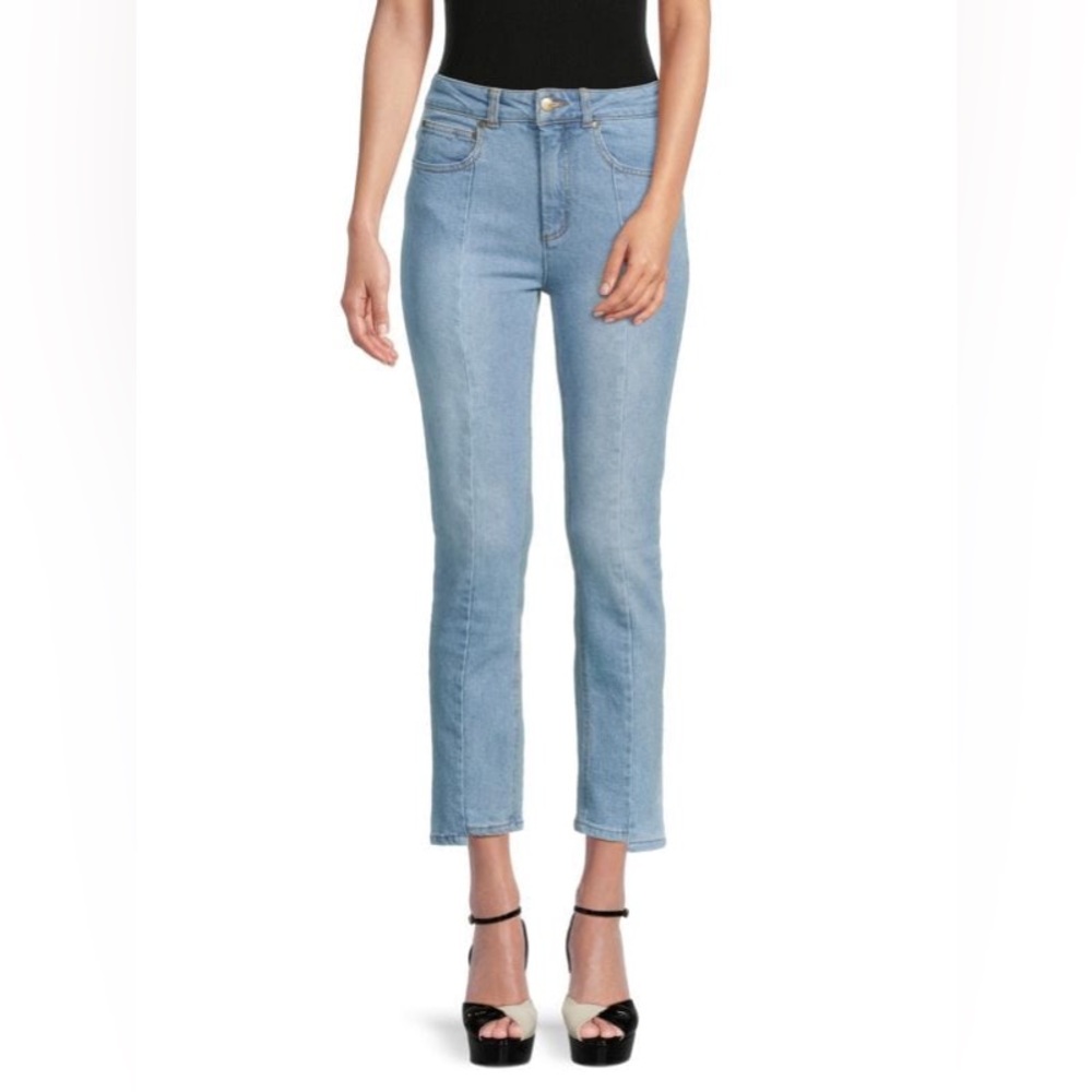 CAVALLI CLASS | Split Seam HR Cropped Jeans